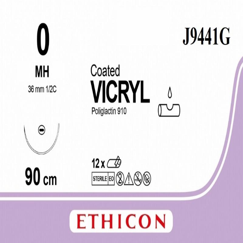 VICRYL фіолетовий 90см M3.5 USP0 одна голка MH